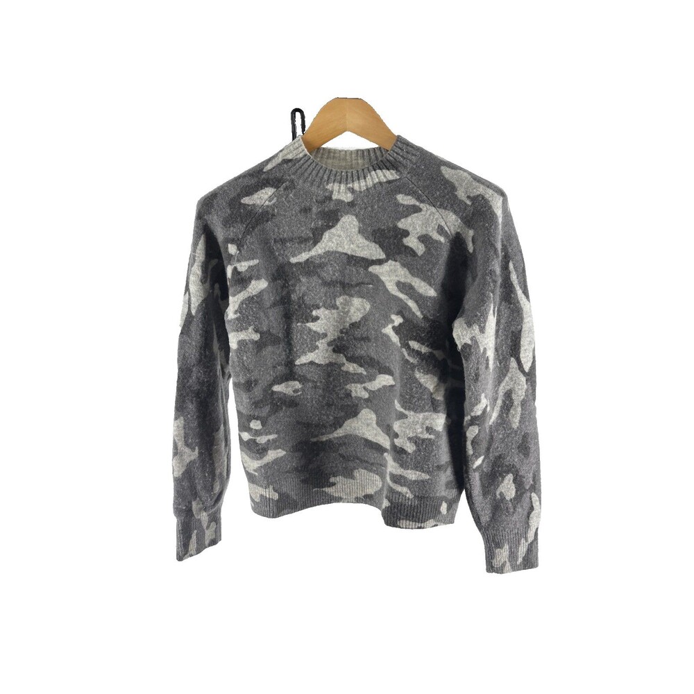 Banana Republic Aire Gray Camo Women’s Wool/spandex Sweater M